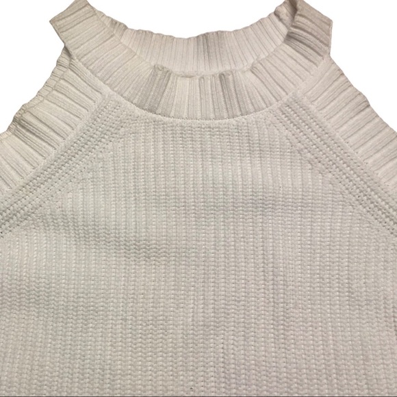 Rag & Bone Dana Cold Shoulder White Sweater Size Pre-Loved - Picture 7 of 15